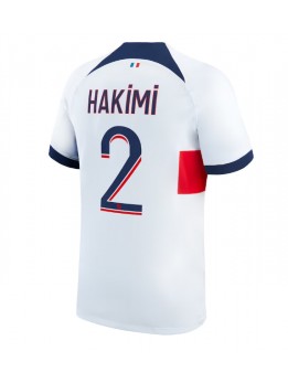Moški Nogometna dresi replika Paris Saint-Germain Achraf Hakimi #2 Gostujoči 2023-24 Kratek rokav